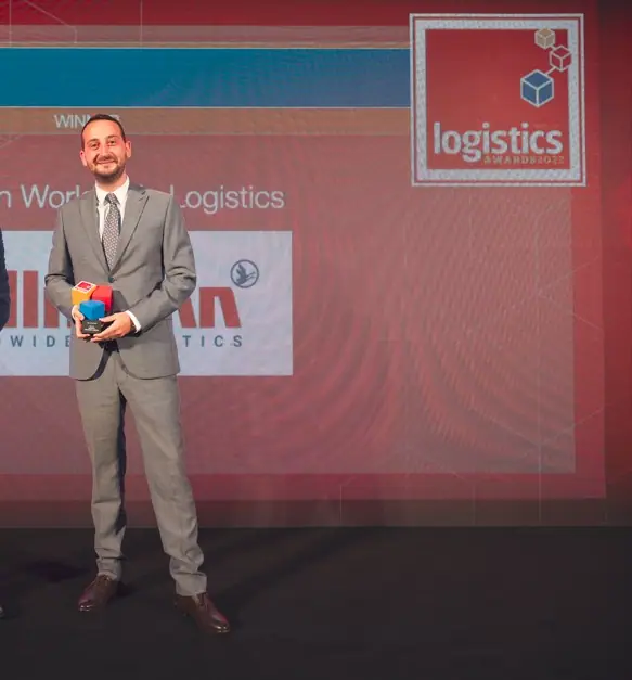 ALS-sponsored 3PL of the Year trophy presented to Hellmann at the Logistics Middle East Awards 2022